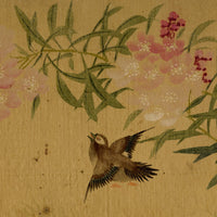 Japanese School, Plum Blossom with Sparrow Bird – c.1847 ink & colour on silk