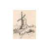 C.H., Windmill in Miniature – Late 19th-century graphite drawing