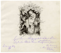Anon., Fairy Tale Illustration after August Gaber – 1878 pen & ink drawing