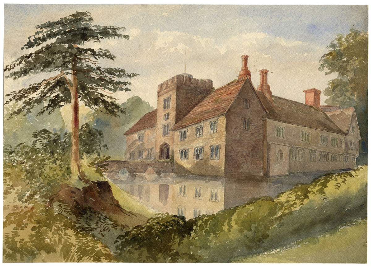 Anon., Ightham Mote, Kent – c.1870s watercolour painting
