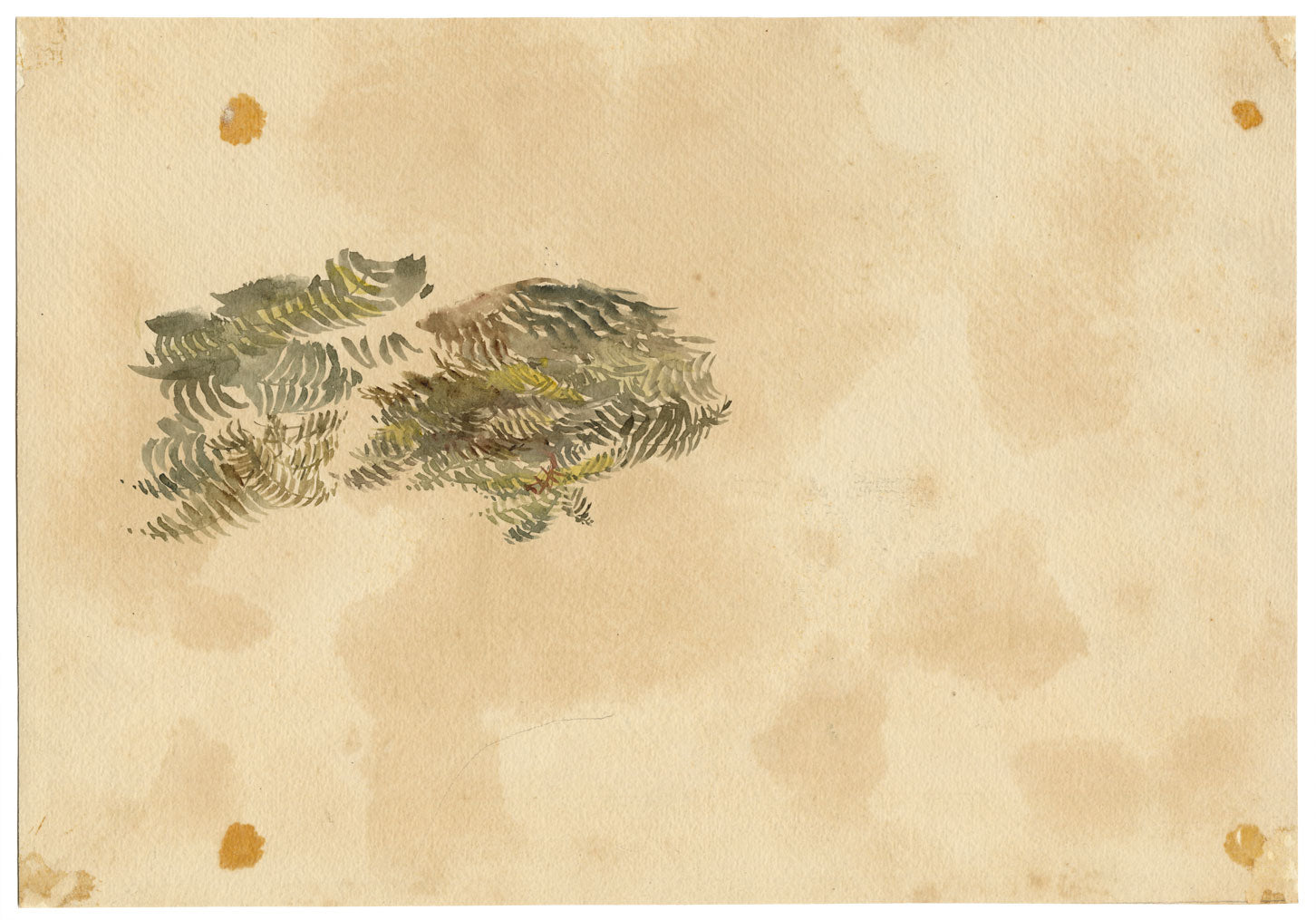 Anon., Sheep Herding on Village Lane After William Leighton Leitch – c.1870s watercolour painting