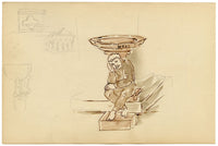 Mary Elizabeth Crawhall, Juliet's Tomb (Tomba di Giulietta), Verona, Italy – 1887 watercolour painting