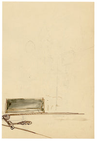 Mary Elizabeth Crawhall, Renaissance Pulpit, Oratory of San Bernardino, Perugia, Italy – 1889 watercolour painting