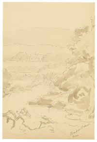 Mary Elizabeth Crawhall, Barden Tower, Wharfedale, North Yorkshire – 1898 watercolour painting