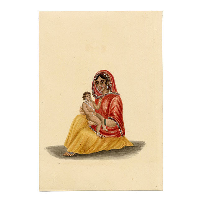 Indian Company School, Set of 8 Trades & Occupations of India – 19th-century watercolour painting