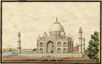 Indian Company School, Taj Mahal, Agra – Early 19th-century watercolour painting