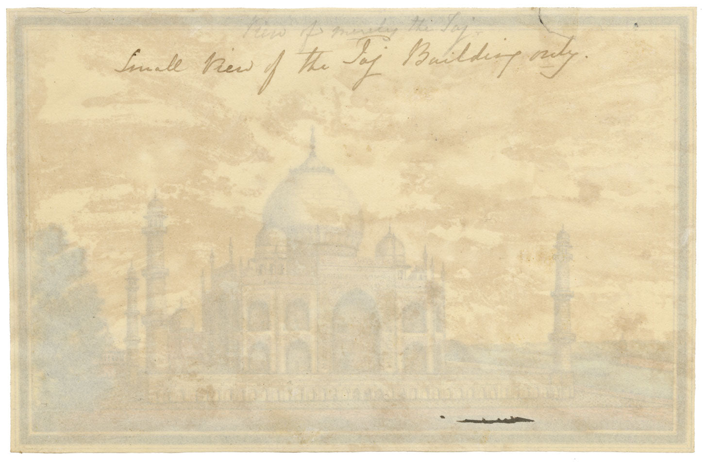 Indian Company School, Taj Mahal, Agra – Early 19th-century watercolour painting