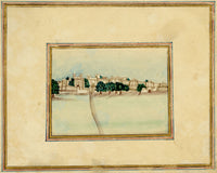Punjab School, Walled City of Lahore, Punjab – Early 19th-century watercolour painting