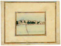 Punjab School, Walled City of Lahore, Punjab – Early 19th-century watercolour painting