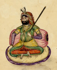Punjab School, Maharaja Sher Singh – Early 19th-century watercolour painting