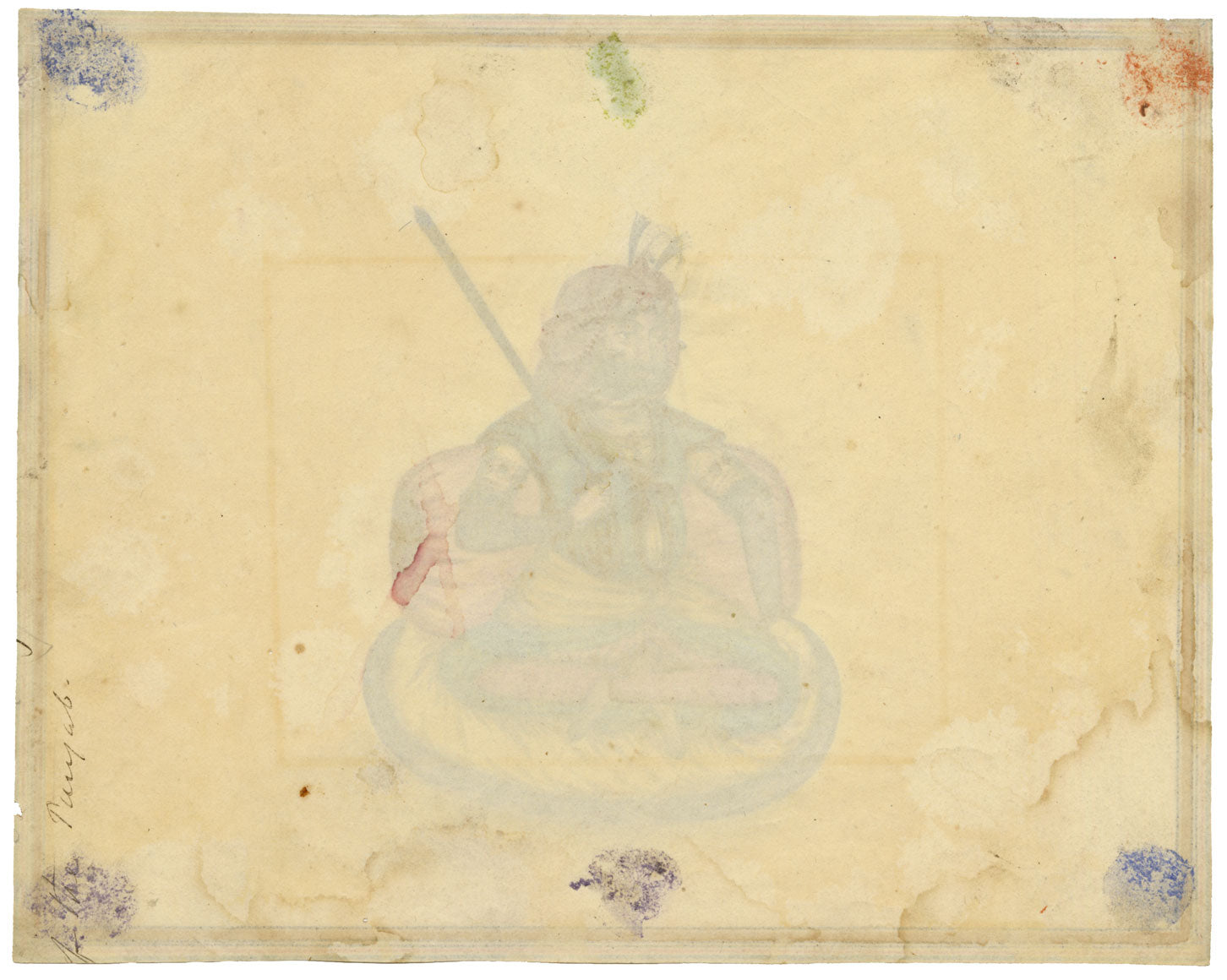 Punjab School, Maharaja Sher Singh – Early 19th-century watercolour painting