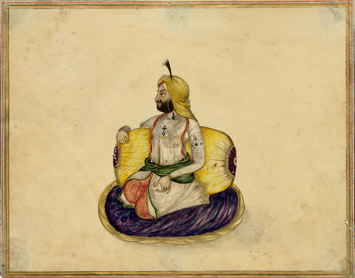 Punjab School, Raja Sher Singh Attariwala – Early 19th-century watercolour painting