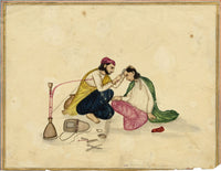 Punjab School, A Barber – Early 19th-century watercolour painting