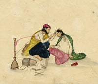 Punjab School, A Barber – Early 19th-century watercolour painting