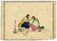 Punjab School, A Barber – Early 19th-century watercolour painting