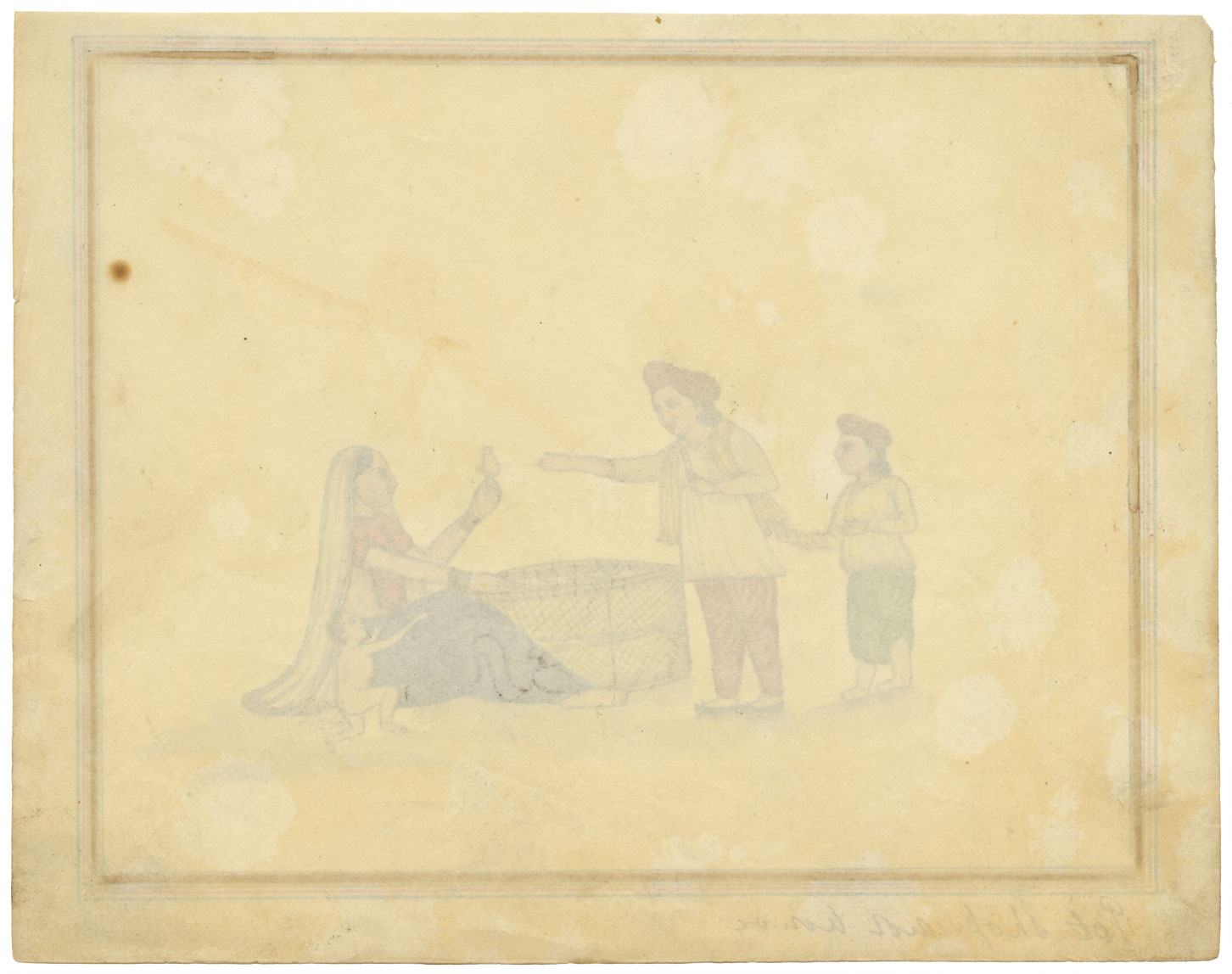 Punjab School, A Women Selling Pots – Early 19th-century watercolour painting