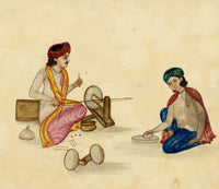 Punjab School, A Lapidary Cutting Precious Stones – Early 19th-century watercolour painting