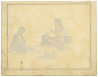 Punjab School, A Lapidary Cutting Precious Stones – Early 19th-century watercolour painting