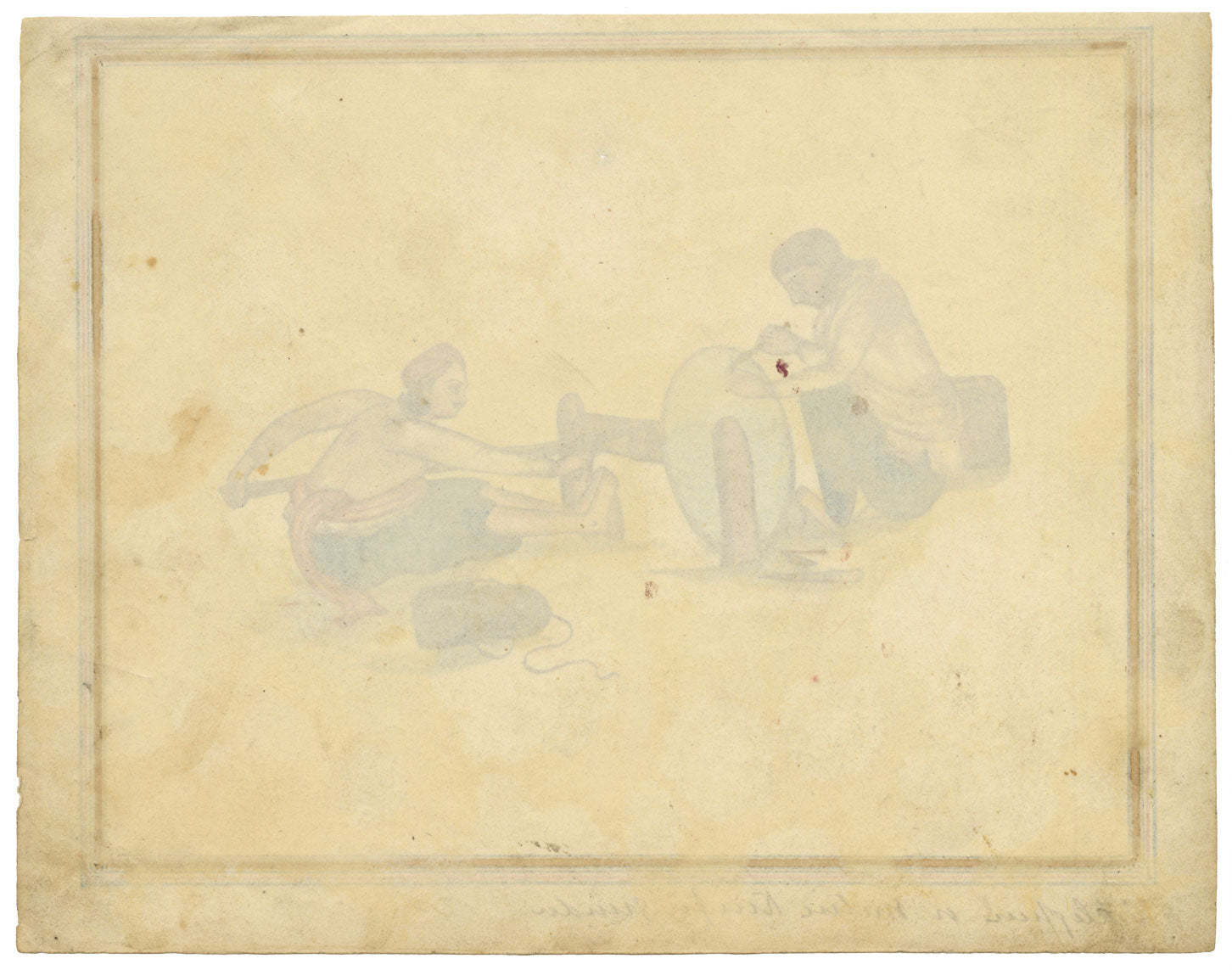 Punjab School, A Knife Grinder – Early 19th-century watercolour painting
