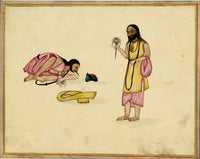 Punjab School, Two Fakirs or Religious Mendicants – Early 19th-century watercolour painting