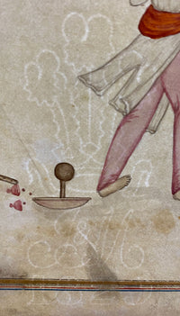 Punjab School, Two Juggler Performers – Early 19th-century watercolour painting