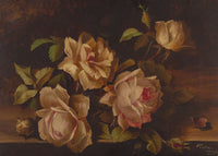Herbert Cooper, Roses Still Life – 1898 oil painting, Dublin