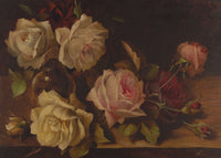 Herbert Cooper, Roses Still Life – 1898 oil painting, Dublin