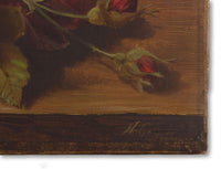 Herbert Cooper, Roses Still Life – 1898 oil painting, Dublin