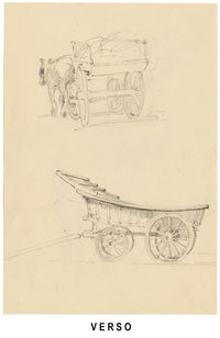 Isabel Lewis, Horse Study – c.1900s graphite drawing