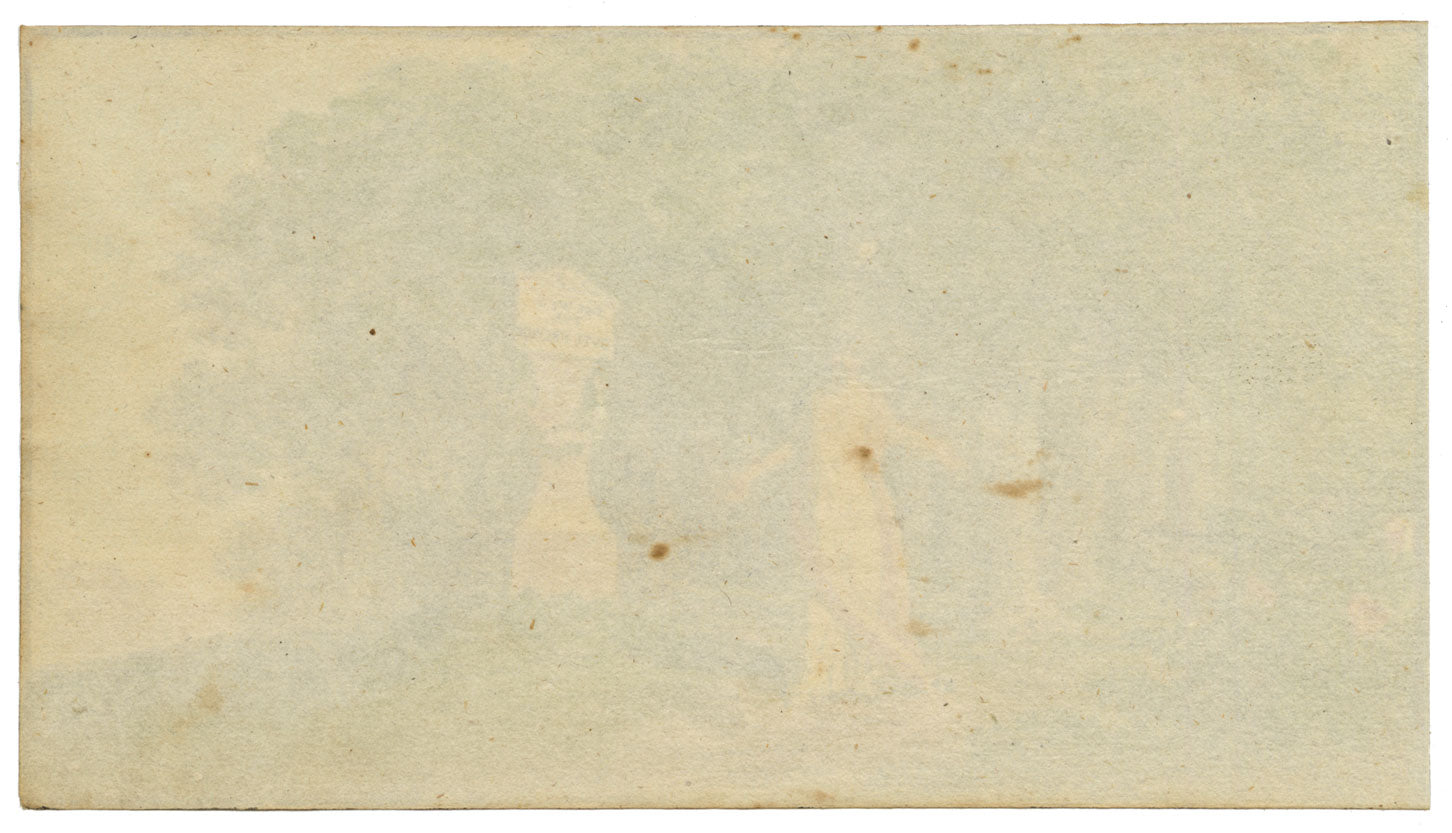 German School, Romantic Neoclassical Lady, The Path for Good Friends – c.1810 watercolour painting