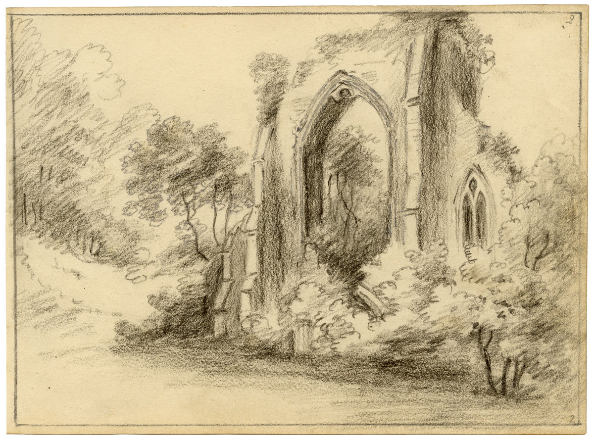 John Maule, Netley Abbey, Hampshire – 1797 graphite drawing