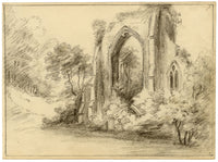 John Maule, Netley Abbey, Hampshire – 1797 graphite drawing