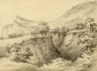 John Maule, Shanklin Chine, Isle of Wight – 1797 graphite drawing