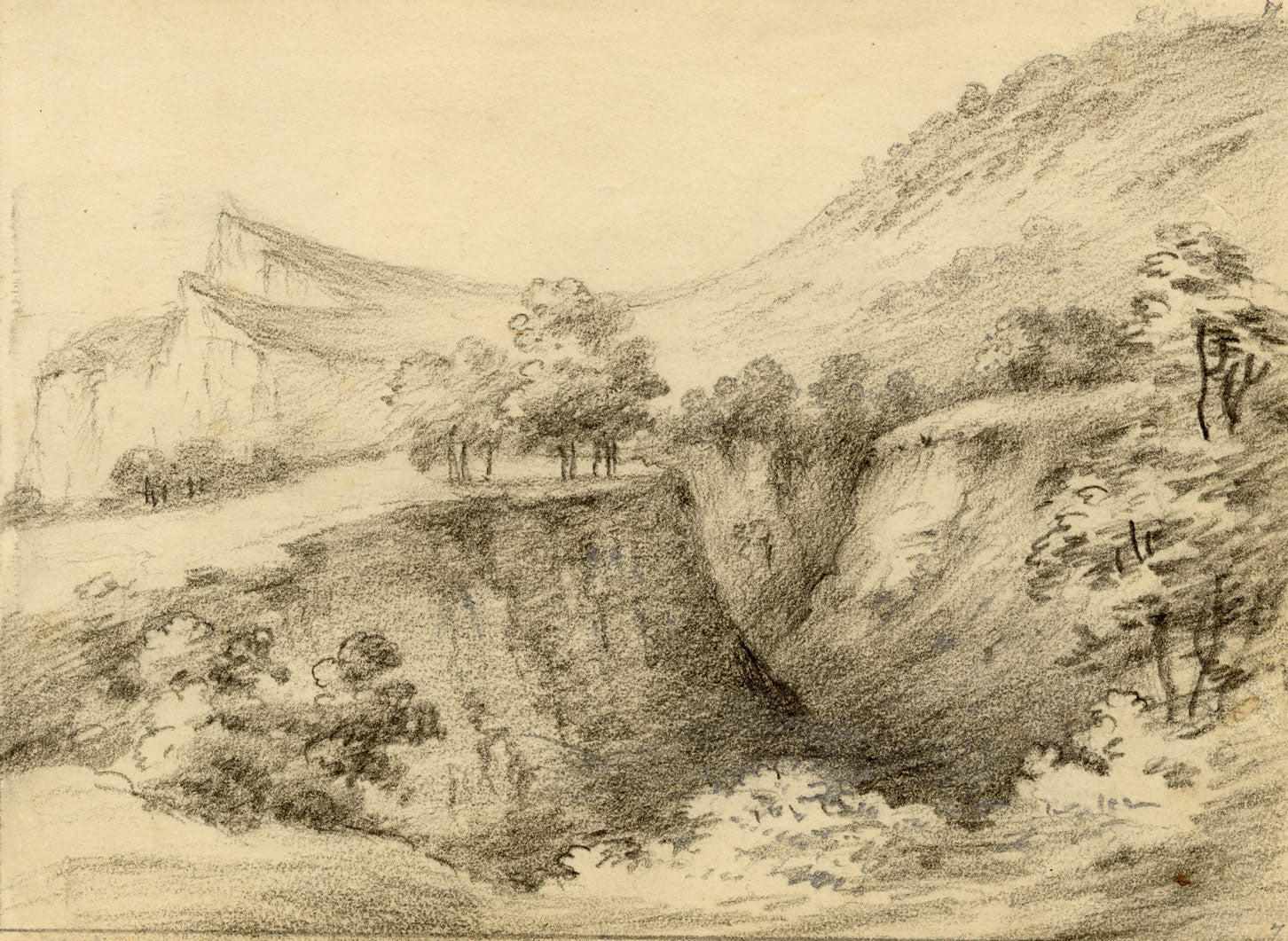 John Maule, Shanklin Chine, Isle of Wight – 1797 graphite drawing