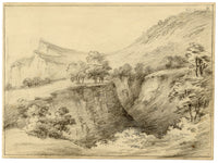 John Maule, Shanklin Chine, Isle of Wight – 1797 graphite drawing