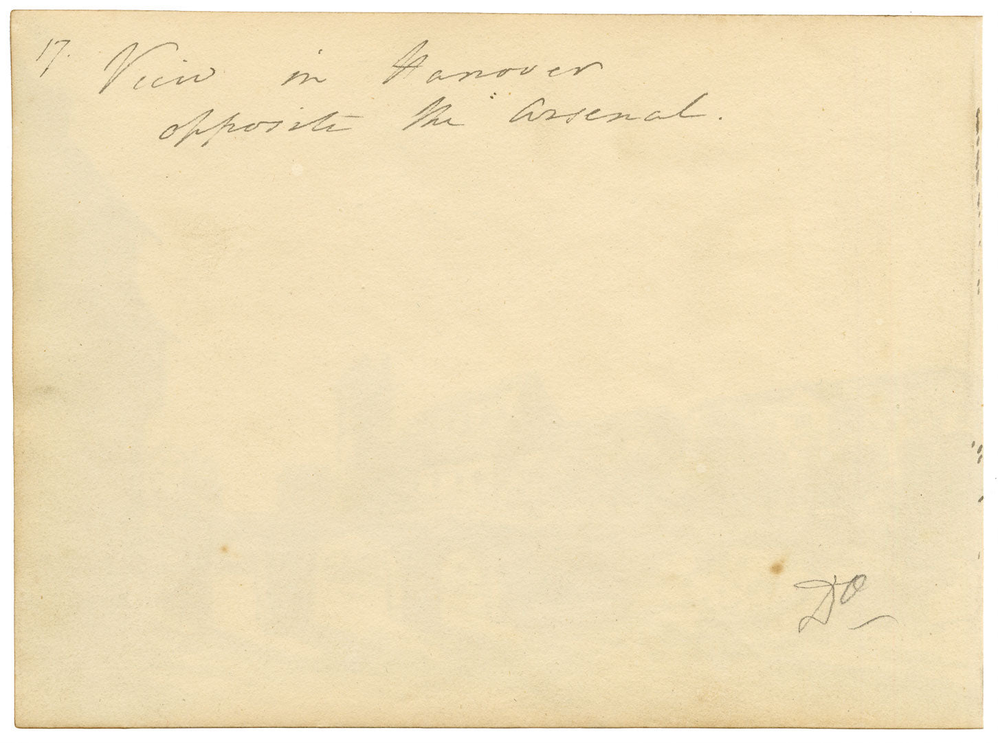 John Maule, Marstallbrücke, Hanover, Germany – 1797 drawing in ink & wash