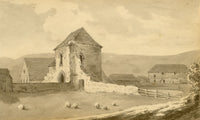 John Maule, Dover Priory Gatehouse (Dover College) – 1814 drawing in ink & wash