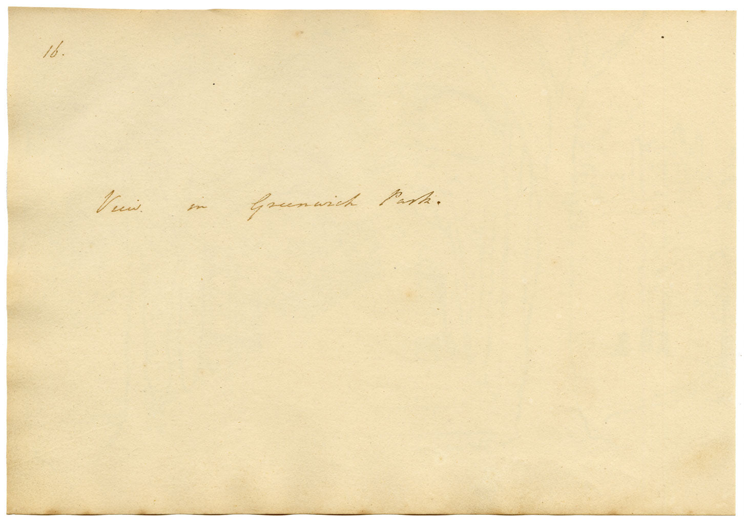 John Maule, Avenue in Greenwich Park with Royal Observatory, London – 1792 ink drawing