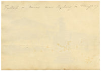 John Maule, Devin Castle Ruins, Pressburg, Hungary (now Bratislava, Slovakia) – 1793 drawing in ink & wash