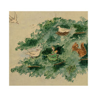 Isabella Hunter, Miniature Scene with Woodland Fairy – 1873 watercolour painting