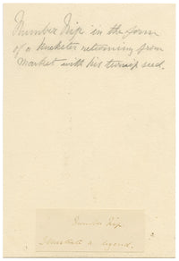 Isabella Hunter, Huckster & Donkey with Turnip Seed, Scottish Borders – 1877 watercolour painting