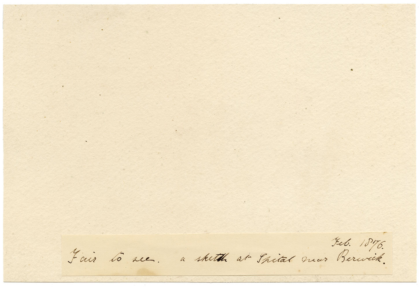 Hunter, Highland Pony Horse at Spittal near Berwick, Scottish Borders – 1876 watercolour painting