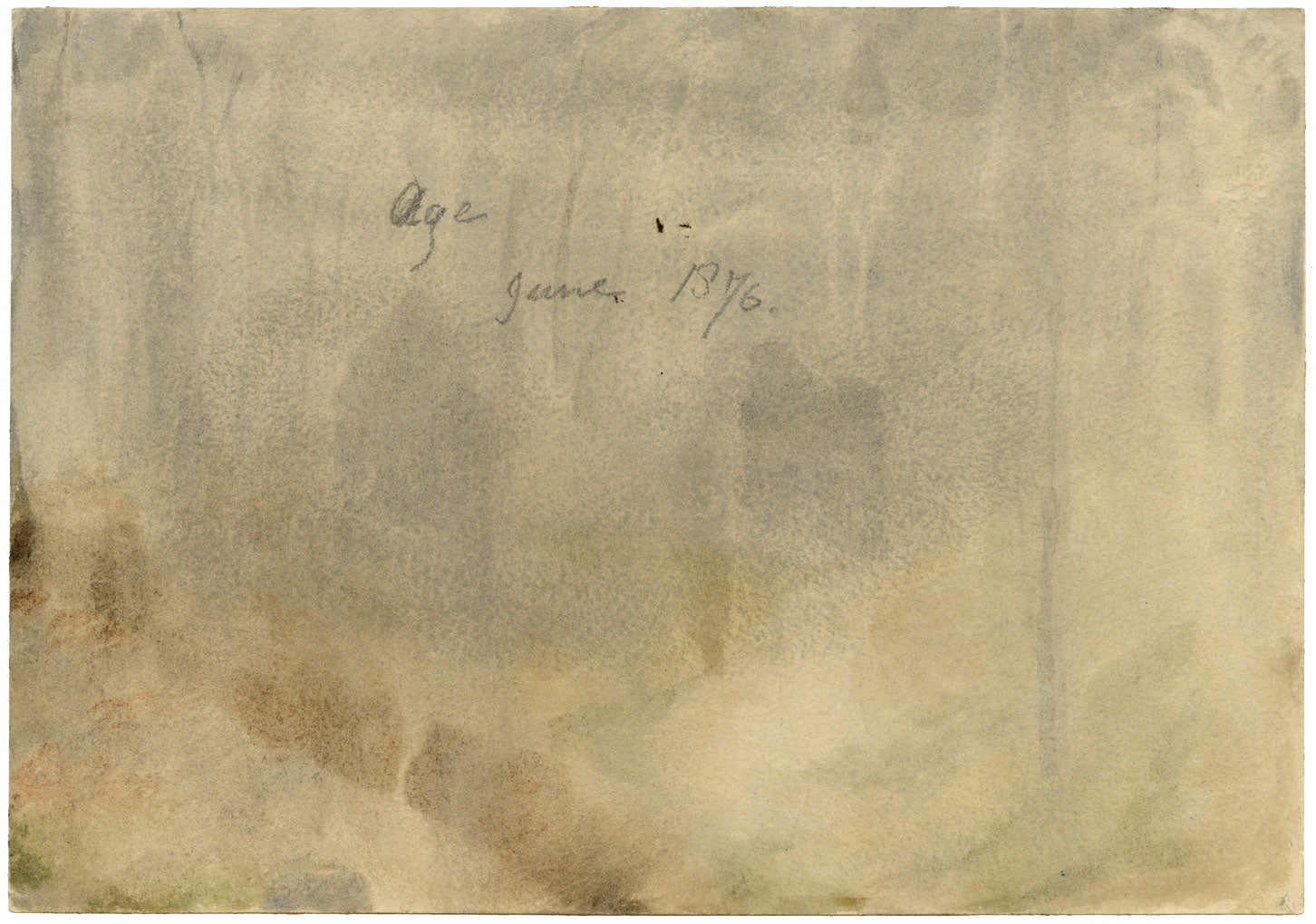 Isabella Hunter, Galloping Horses, Scottish Borders – 1876 watercolour painting