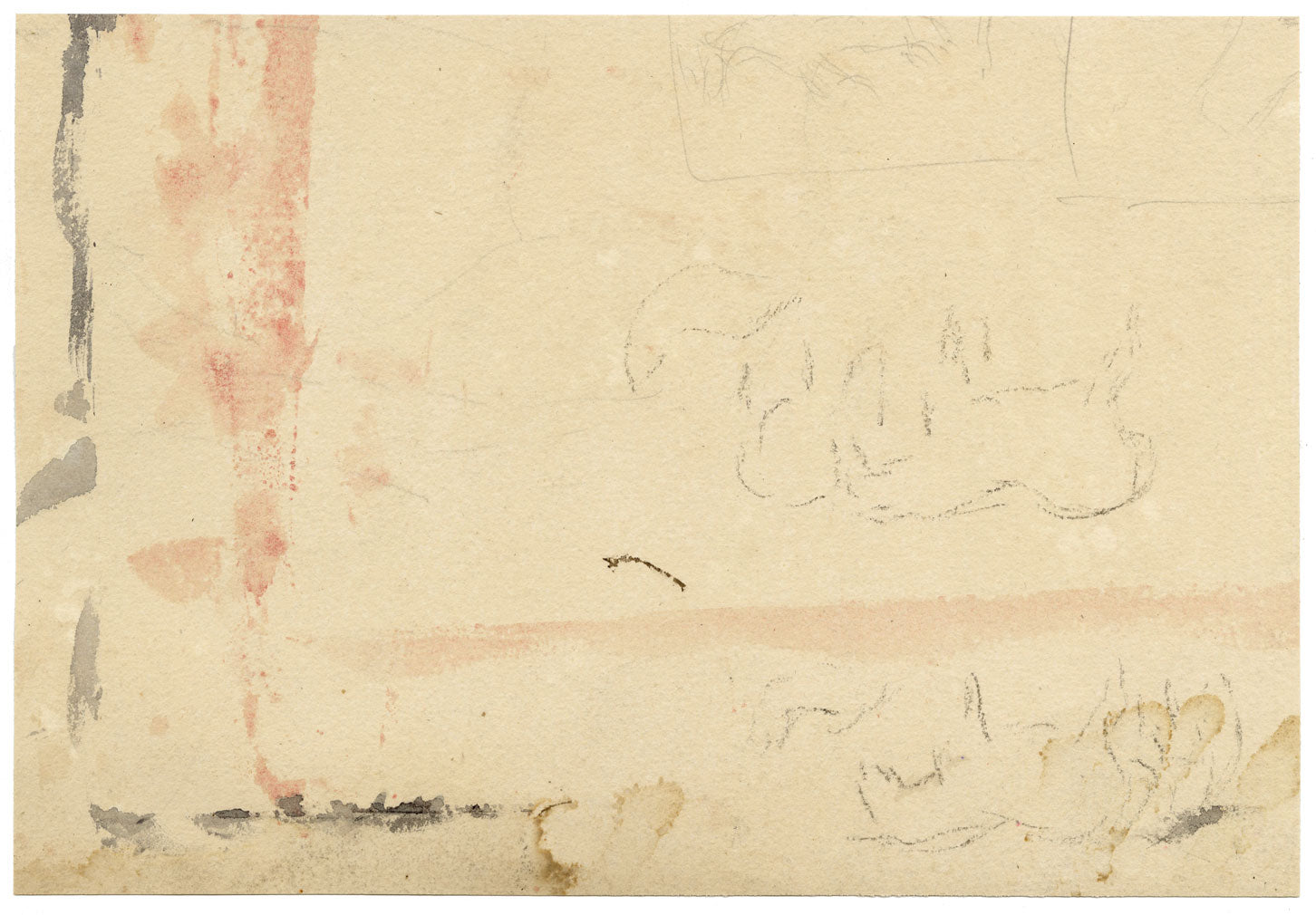 Hunter, Highland Ponies in the Scottish Borders – 1870s watercolour painting