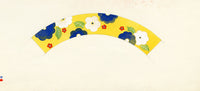 Elaine Williamson, Poole Pottery, Bold Yellow & Blue Flower Design – c.1980s gouache painting