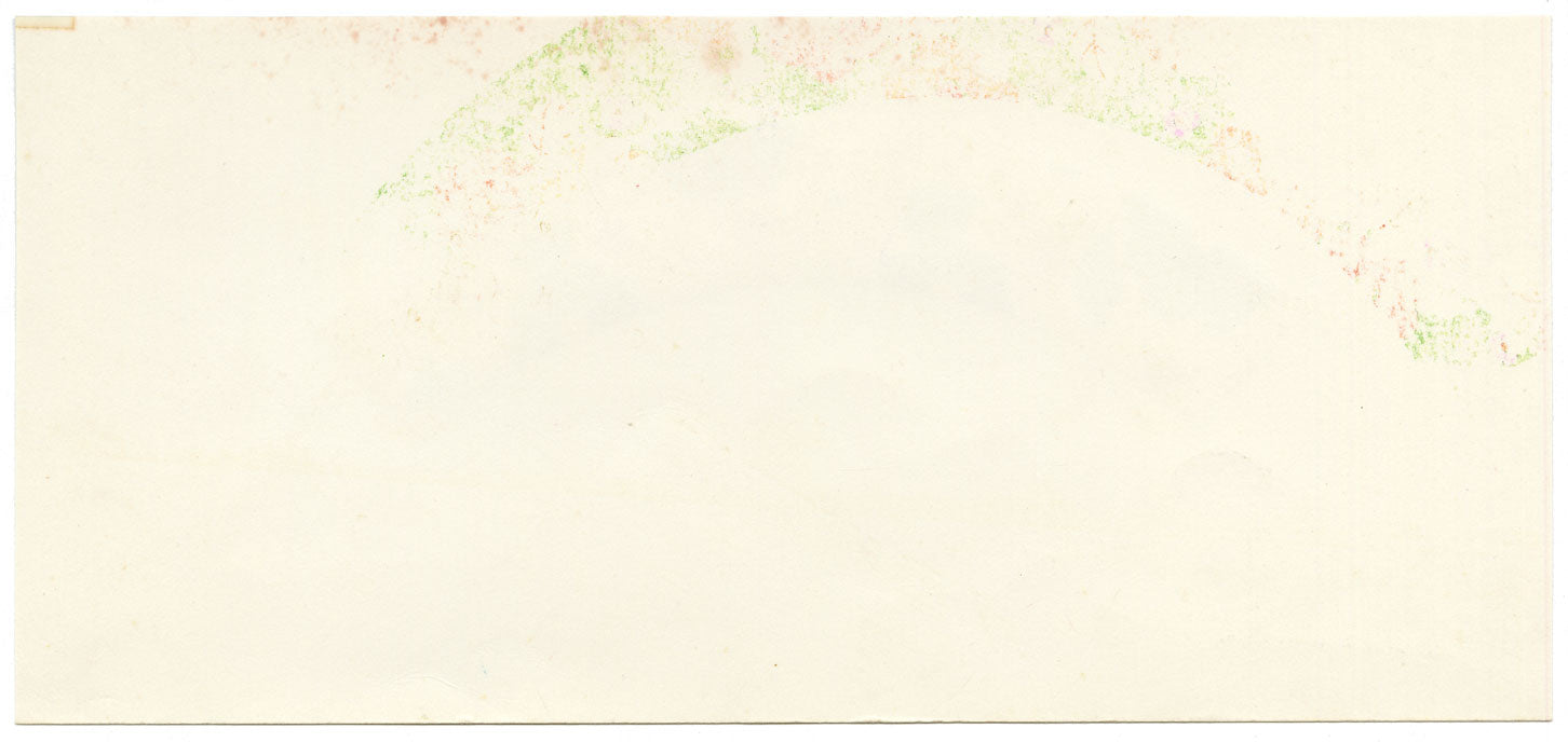 Elaine Williamson, Poole Pottery, Bold Yellow & Blue Flower Design – c.1980s gouache painting