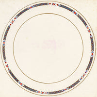 Elaine Williamson, Poole Pottery, Geo Ditsy Plate Design – c.1980s gouache painting