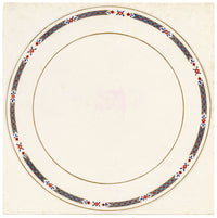 Elaine Williamson, Poole Pottery, Geo Ditsy Plate Design – c.1980s gouache painting