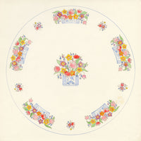 Elaine Williamson, Poole Pottery, Spring Flower Plate Design – 1989 watercolour painting