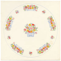 Elaine Williamson, Poole Pottery, Spring Flower Plate Design – 1989 watercolour painting